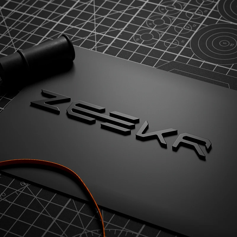 For Zeekr 001 X 2021-2024 Accessories Look Trim Car Front Machine Panel Logo Car Tail Badge Cover Decor Sticker Frame Garnish