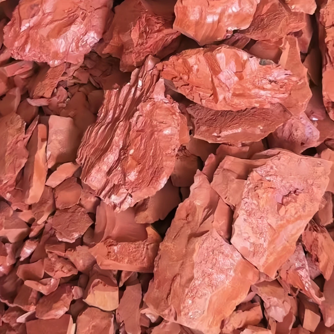 Red Clay, Natural earth lump, Fine and crisp red home decorative stone,It can also be used for flower pot decoration and filling