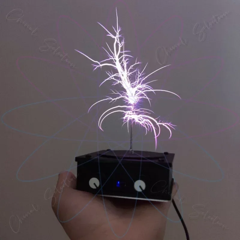 Flat Tesla Coil, Palm Lightning, Arc Music, Technology Gifts, Desktop Ornaments