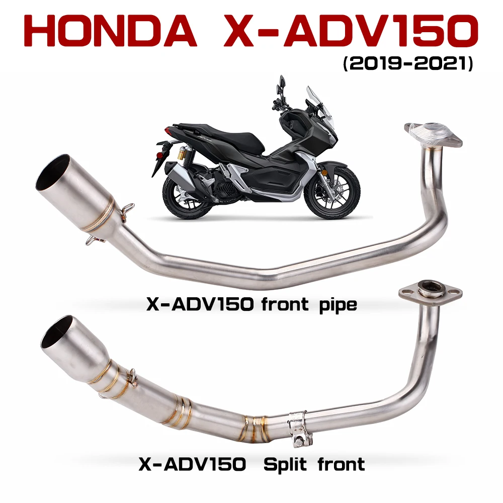 For Honda x-adv XADV150 2019-2021 motorcycle exhaust pipe modification front middle link pipe connect 51mm exhaust muffler