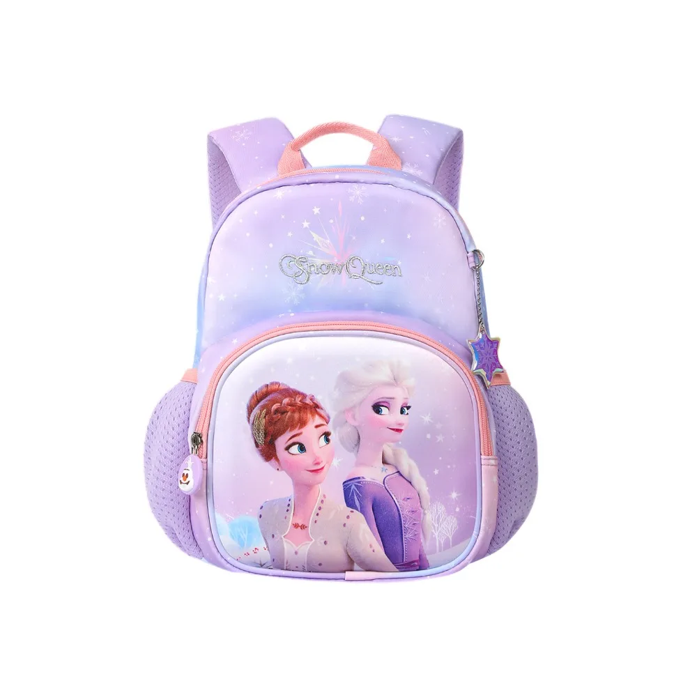 Cartable de Maternelle Disney pour Enfant de 3 à 6 Ans, Romance, Glace et Neige, Princesse Elsa, Dessin Animé, Fille avec Épaules