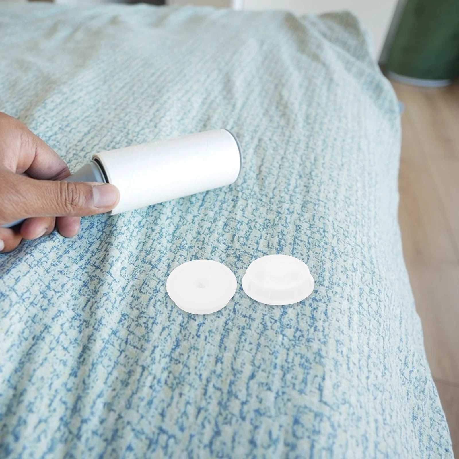 

10pcs Lint Roller Replacement Plug Covers Pet Hair Remover Couch Clothes Plastic Accessories Universal Fit Mini for Dog