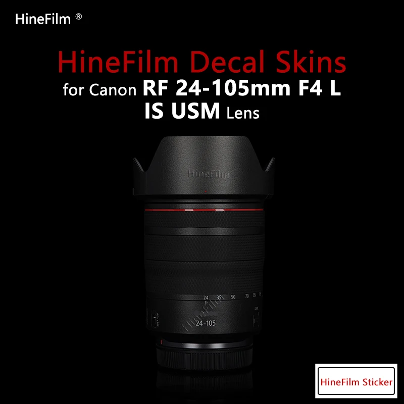 

Hinefilm Lens Skin RF24-105 F4 Sticker for Canon RF24-105mm F4 L Lens skin Protector 24-105 Wrap Cover 24105 Protective Skin