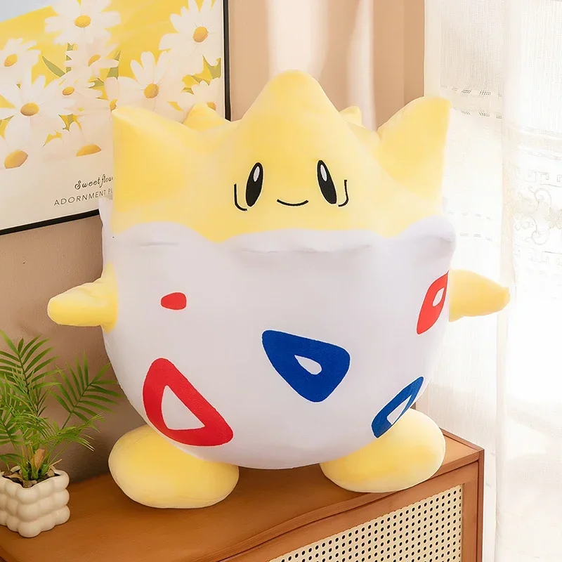 60cm Pokemon Togepi juguete de peluche de gran tamaño lindo suave Kawaii mejores regalos Anime muñecos de peluche de dibujos animados figura de juguete para niños regalo de cumpleaños
