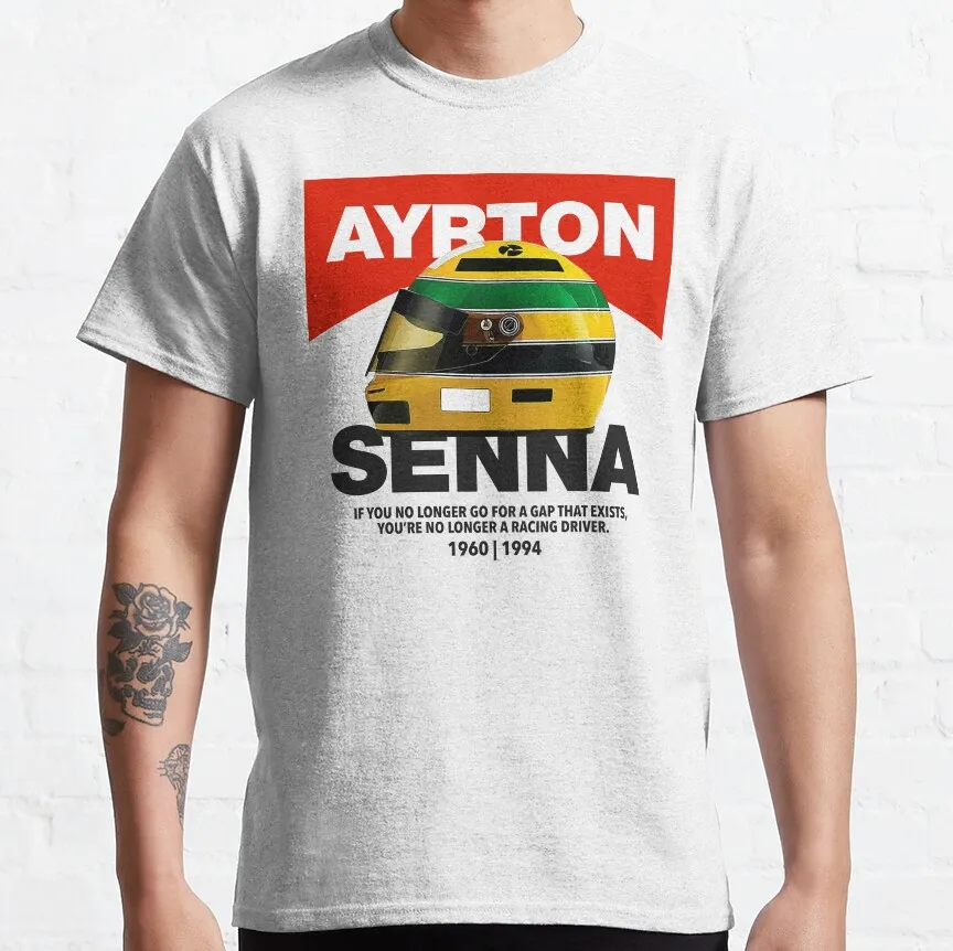 MP4/4 Stats Ayrton Senna Helmet The Legend Formula 1 F1 Legend drive to survive senna helmet graphic t shirts plus size clothing