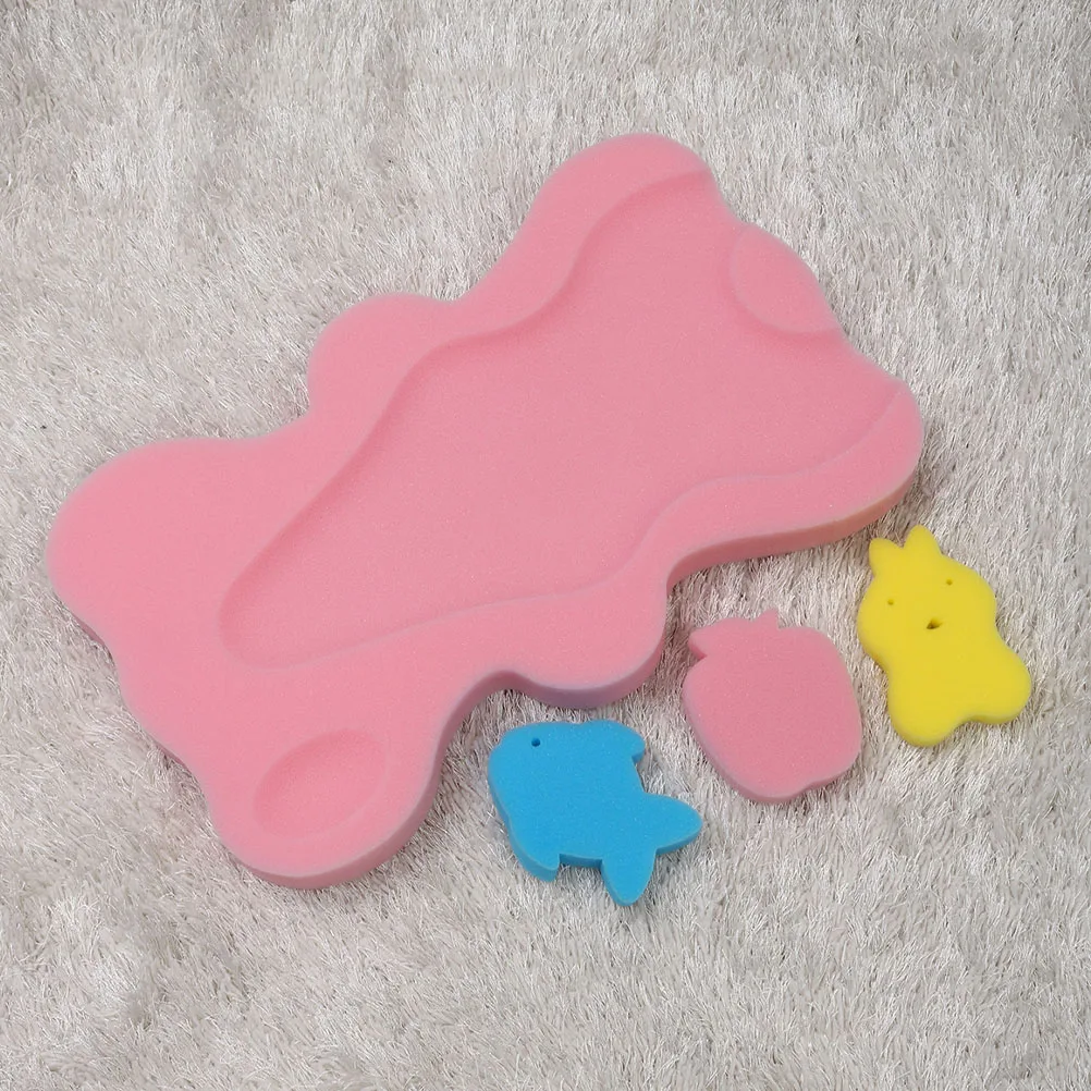 

2pcs Baby Bathing Mat Floating Sponge Mats Supplies Infant Newborn Cushion Bathtub Soft AntiSlip Durable Practical Gift