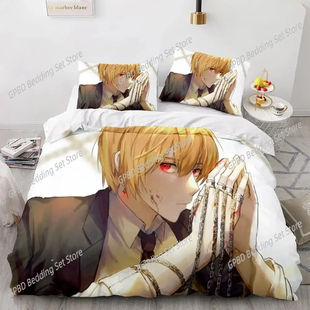 Anime Hunter × Hunter 3D Bedding Set Duvet Cover Pillowcases Single Twin Full Queen King Size Home Decor Quilt Boys Gift