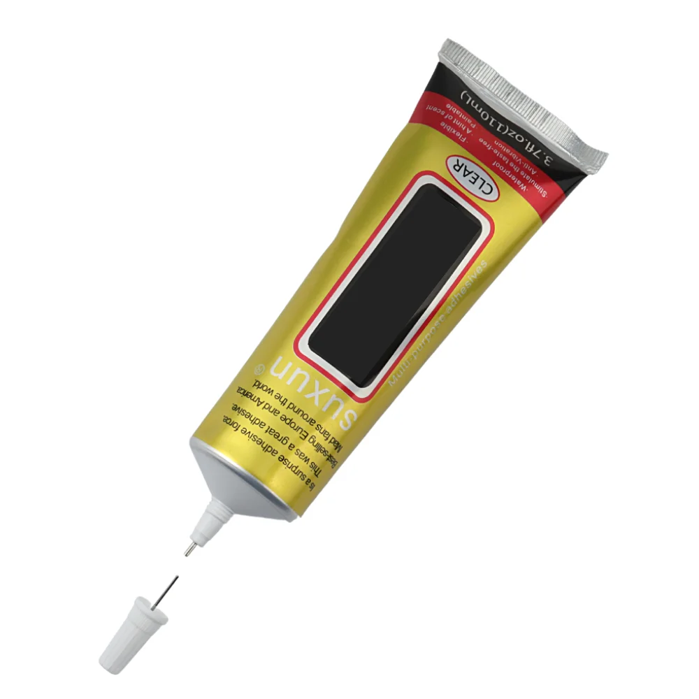 

SUXUN Phone Repair Adhesive Clear Contact Glue for Glass Plastic Universal DIY Projects 15ML / 50ML/ 110ML