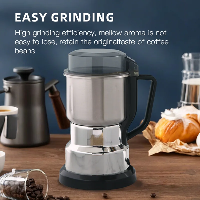Molinillo Eléctrico multifuncional para el hogar, máquina para moler granos de café, cereales, nueces, especias y granos, novedad