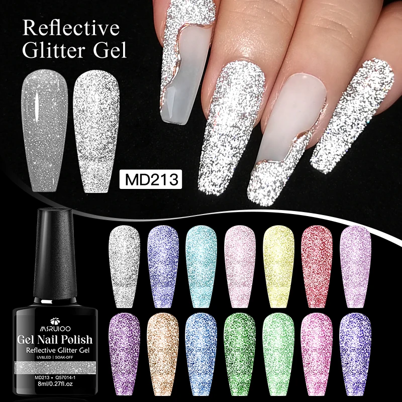 

8 мл MSRUIOO Светоотражающий блестящий гель-лак для ногтей Молочно-белый прозрачный искрящийся Vanis Полуперманентный на Рождество HEMA/TPO БЕСПЛАТНО