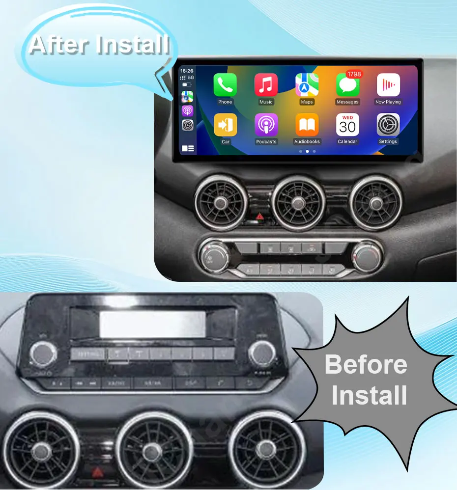 12.3'' Android 16 for Nissan Sentra Sylphy 2020-2022 Car Radio GPS Navi Multimedia Player CarPlay Android Auto Touch Screen HD