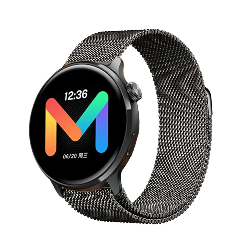 

2023 Popular magnetic loop strap for Mibro Watches Lite2 A1 X1 Smartwatch Stainless steel mesh Mibro T1 GS C2 Lite metal strap