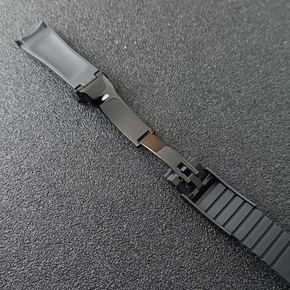 المطاط حزام الساعات 20 مللي متر ل NH35 حالة الغواصة GMT اكسبلورر دايتونا مقاوم للماء الرياضة 9x16 مللي متر مشبك حزام ساعة سيليكون