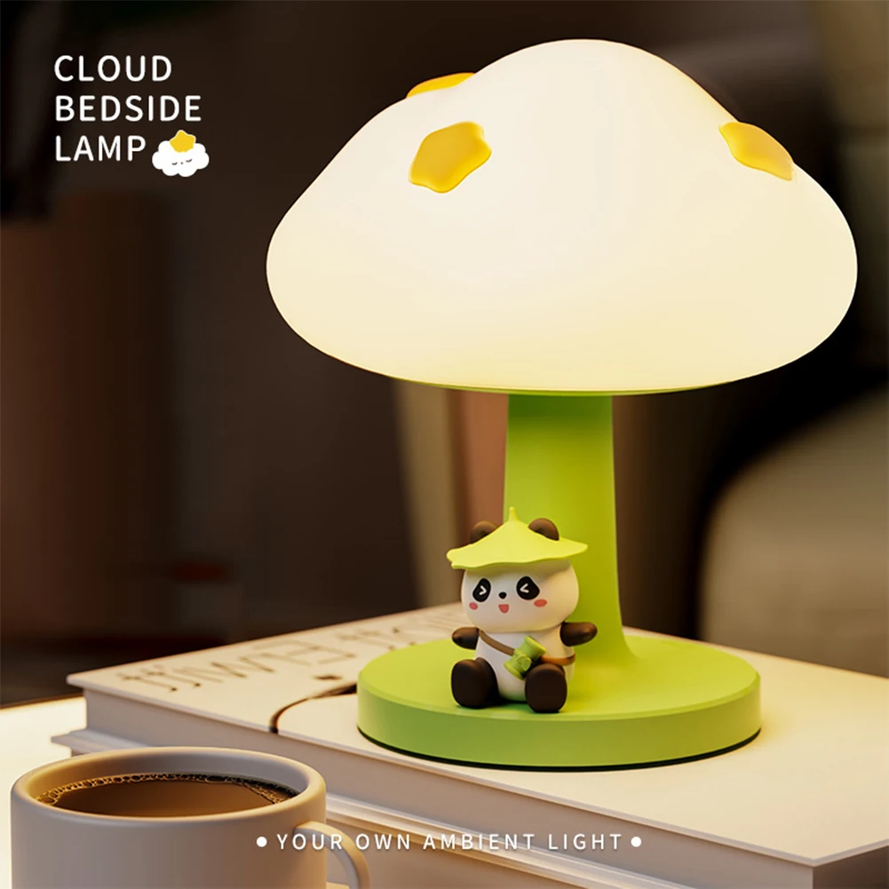 3W Silicone Cloud Soft Night Light For Kids With 3 Brightness Warm Color & Dimming Function 1200mAh Rechargeable Night Light