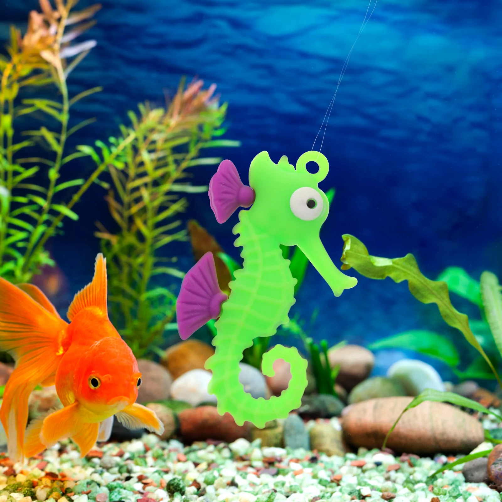 

3pcs Fish Tank Floating Decorations Marine Animal Figurines Cartoon Aquarium naments Lifelike Models for Pet Supplies