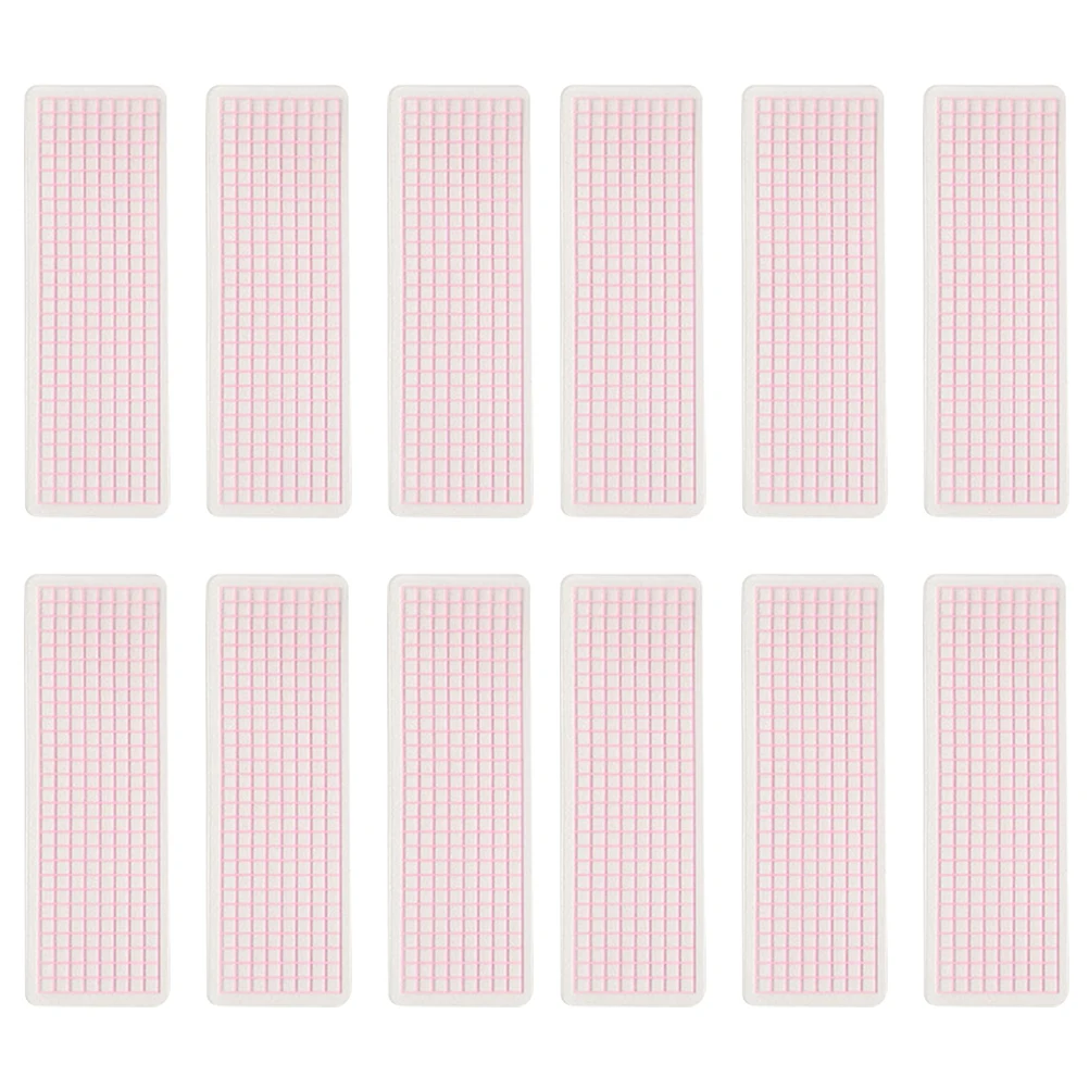 

40pcs Washi Boards 5x15mm Pink Round Corner Plastic Washi Cards Portable Office Supplies Scrapbooking Plastic Cards