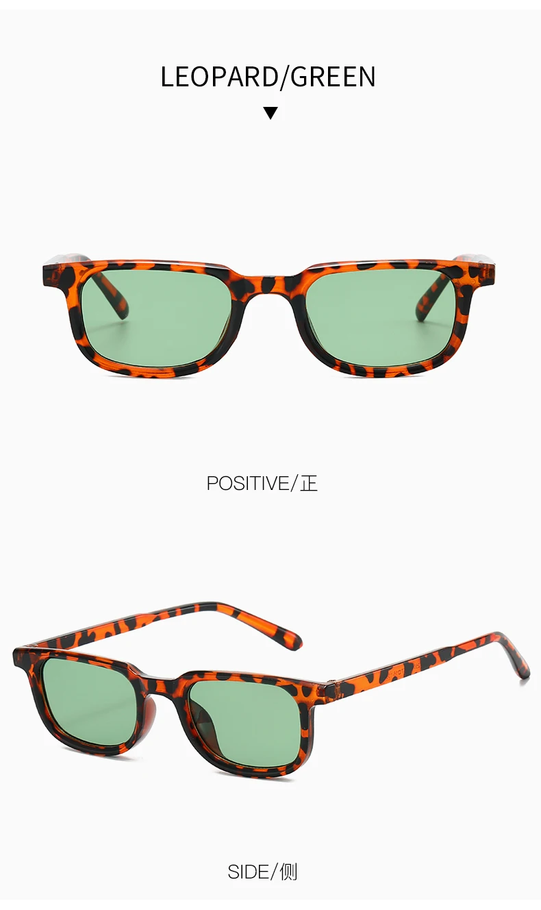 Damen Retro Vintage Bunte Kleine Quadratische Sonnenbrille mit Farbblockierung für Outdoor-Aktivitäten und Herren-Sonnenbrillen – Detail 15