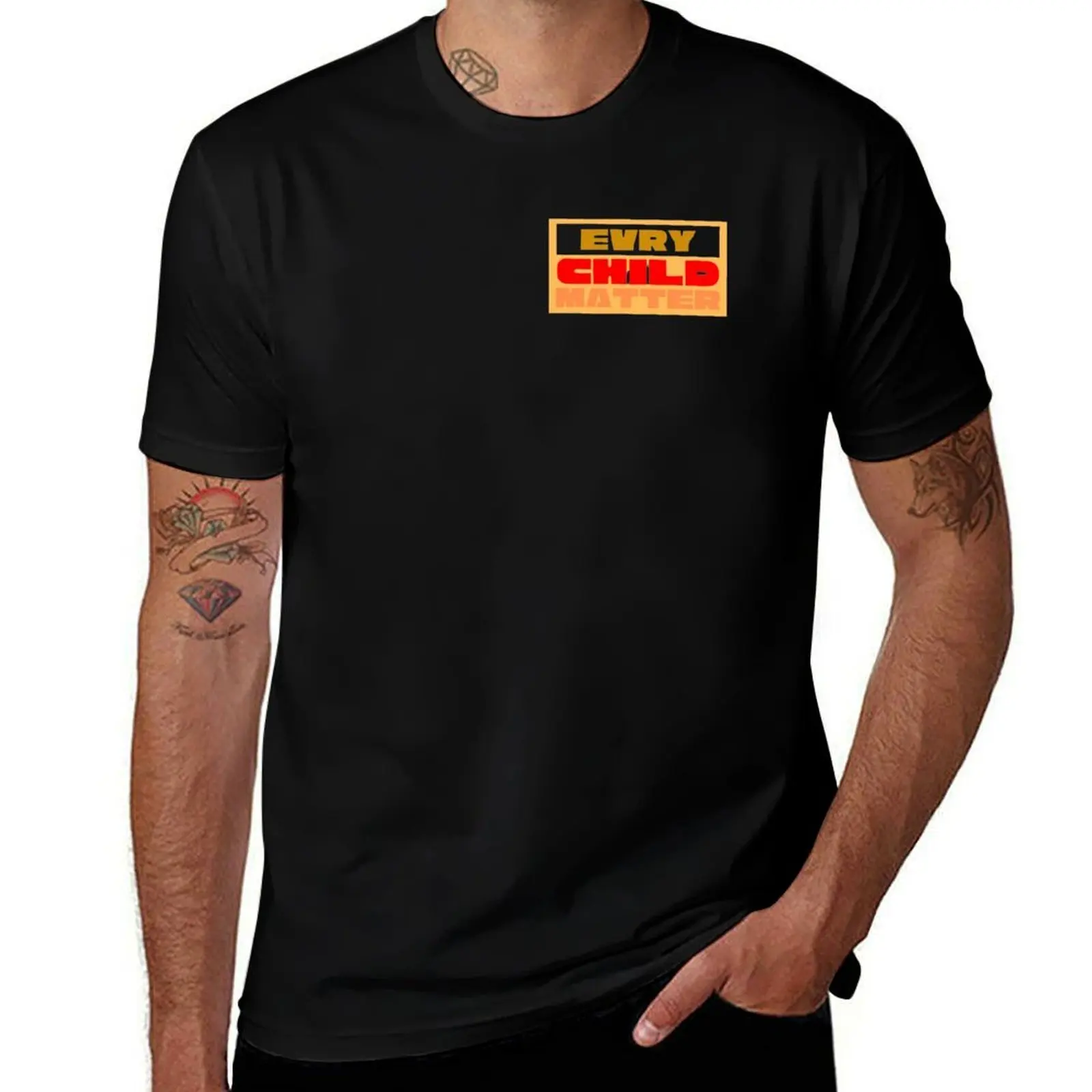 every child matters Sticker T-Shirt Everyday Wear Basic Short Sleeve Top T-Shirt