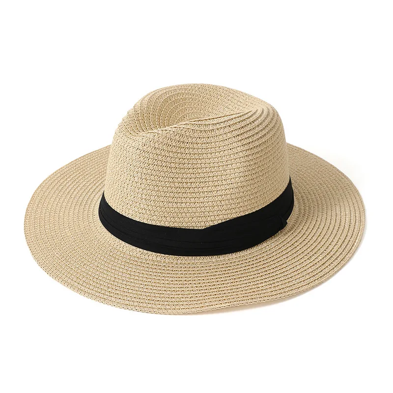 Sommer-Strohhut, faltbar, gewebte Hüte, Urlaub, Reisen, Herren, Jazz-Zylinderhut, Sonnenschutz, Sonnenschutzhut, Strand