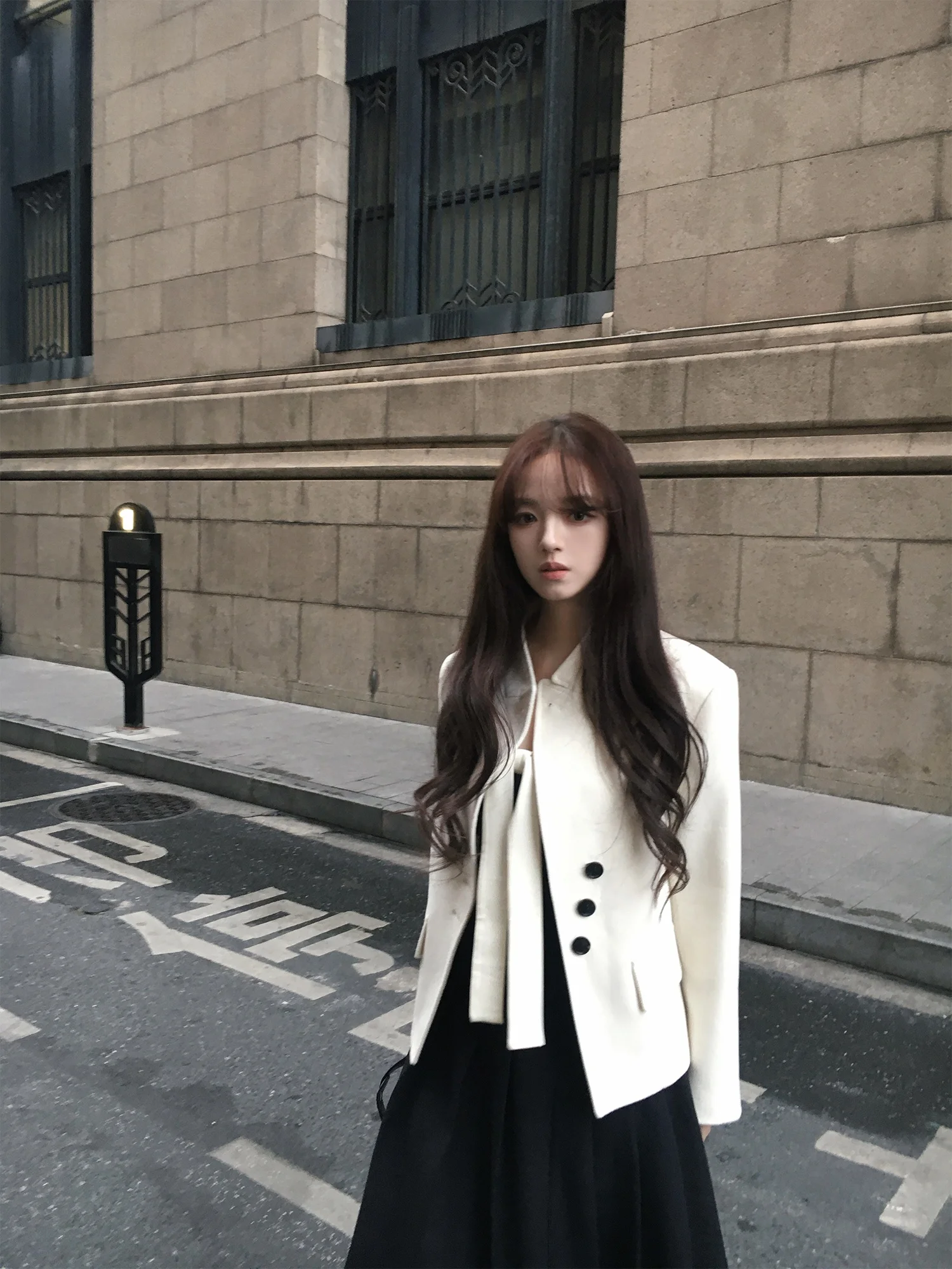 

Женский шерстяной жакет Neurcz: укороченный, повседневный, весенний, новый, приталенный, винтажный, с длинным рукавом