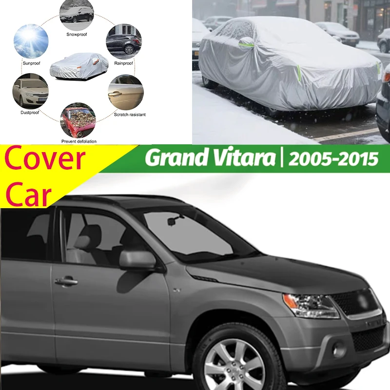 

For Suzuki Grand Vitara 2005 - 2015 2014 Full Car Covers Outdoor Sun Anti UV Rain Snow Dust Protection Oxford Cloth Accessories