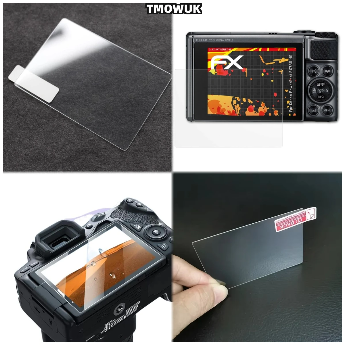 

For Canon SX730 SX740 Sx740hs Sx730hs Easy Installation Protector - 9H Tempered Glass Anti-Scratch Privacy Screen Film