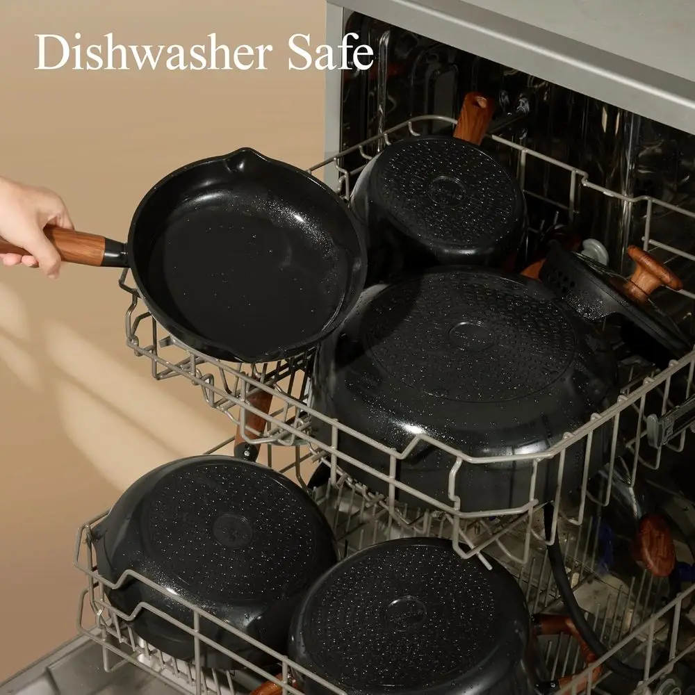 14-Piece Non-Toxic Nonstick Cookware Set: Premium Kitchen Pots and Pans Collection