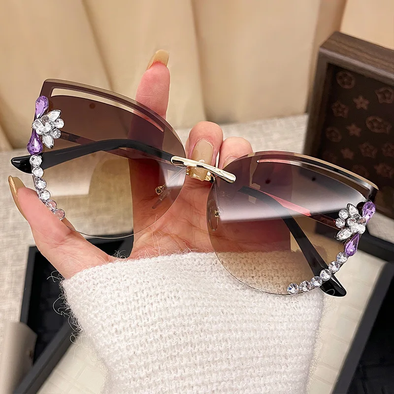 ファッション特大サングラス女性 UV400 サングラスヴィンテージスクエア眼鏡ブランドデザイナー Oculos
