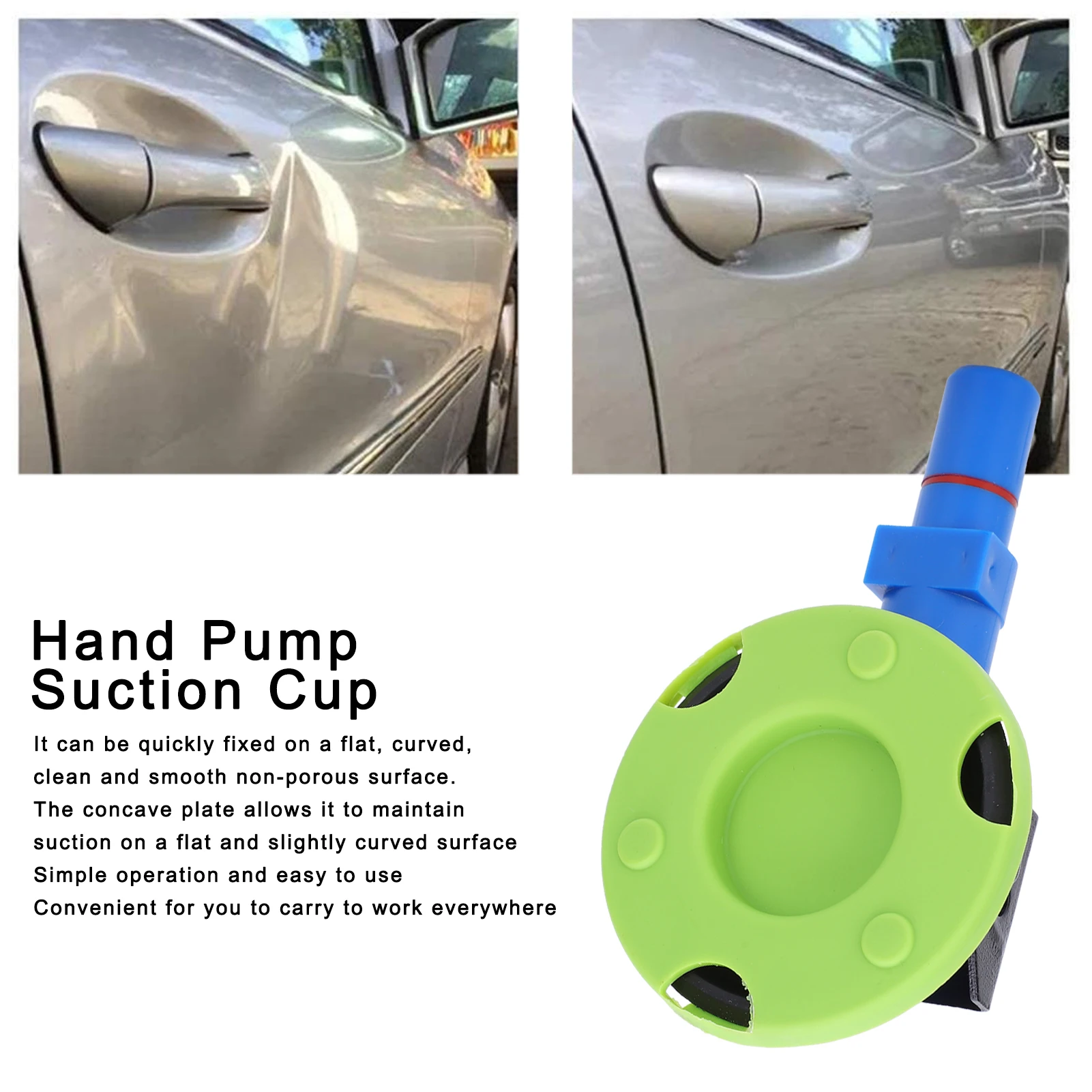 3in Hand Pump Suction Vacuum Cup Heavy Duty Dent Repair Industrial Supplies with Rubber Cups Hand,Pump,Suction,Cup§Vacuum,Pump,