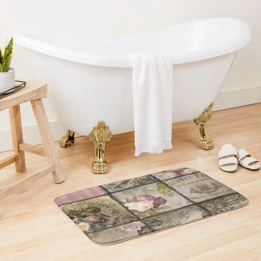 

Viva La Paris Bath Mat Anti-Skid Shower Quick-Drying Bathroom Accessories For Shower And Services Mat