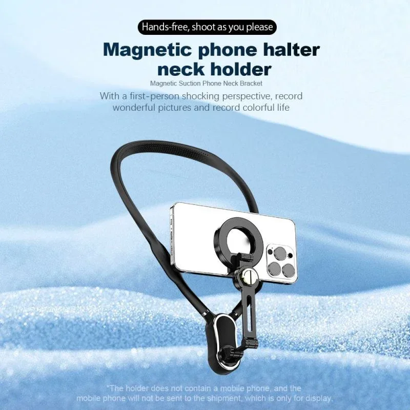 

Магнитное крепление на шею для экшн-камеры GoPro и телефона, быстросъемное крепление для iPhone 15, 14, 13, 12, Vlog Live