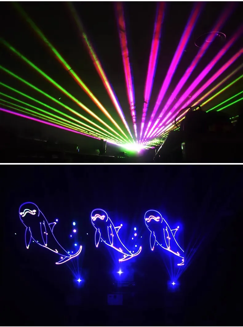 RGB 3W/4W/5W Full Color Red/Green/Blue Laser Module Combined White Laser Stage Lamp TTL/Analog