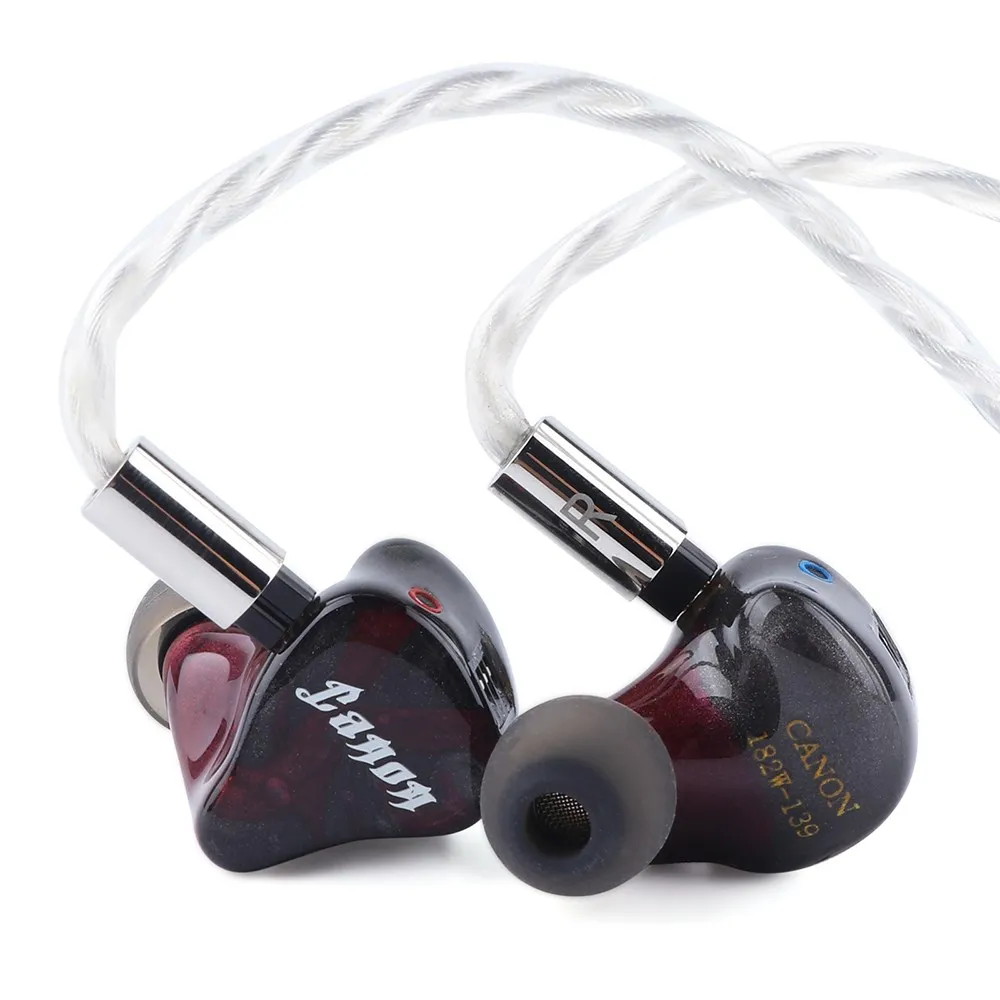 Yanyin Canon 4BA + 1 Dynamic Driver Hybrid 2pin 0.78mm HiFi Audiophile In-ear Earp hones IEMs with 3 Switches