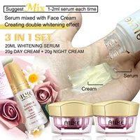 AILKE crème éclaircissante pour le visage, éclaircissante, réduit les taches, pour la peau noire et foncée, ensemble de soins blanchissants pour tous les Types de peau 6
