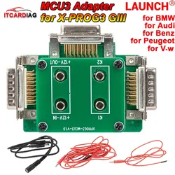 Lançamento GIII X431 MCU3 Adaptador para X-PROG3 Programação Chave para Mercedes/Benz Todas As Chaves Perdidas Kit Adaptador Anti-roubo ECU TCU Leitura