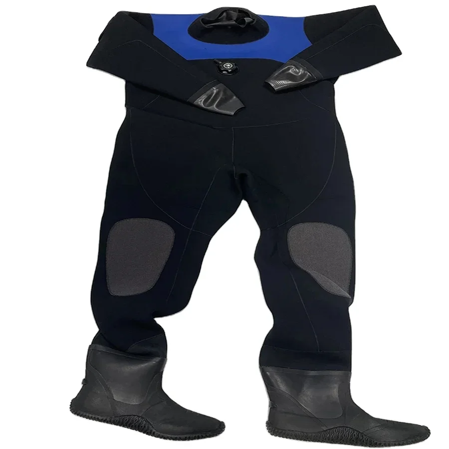 China 7mm Thick Long Sleeve Neoprene Drysuit Waterproof and Breathable Rubber Scuba Diving One Piece Plus Size for Sale