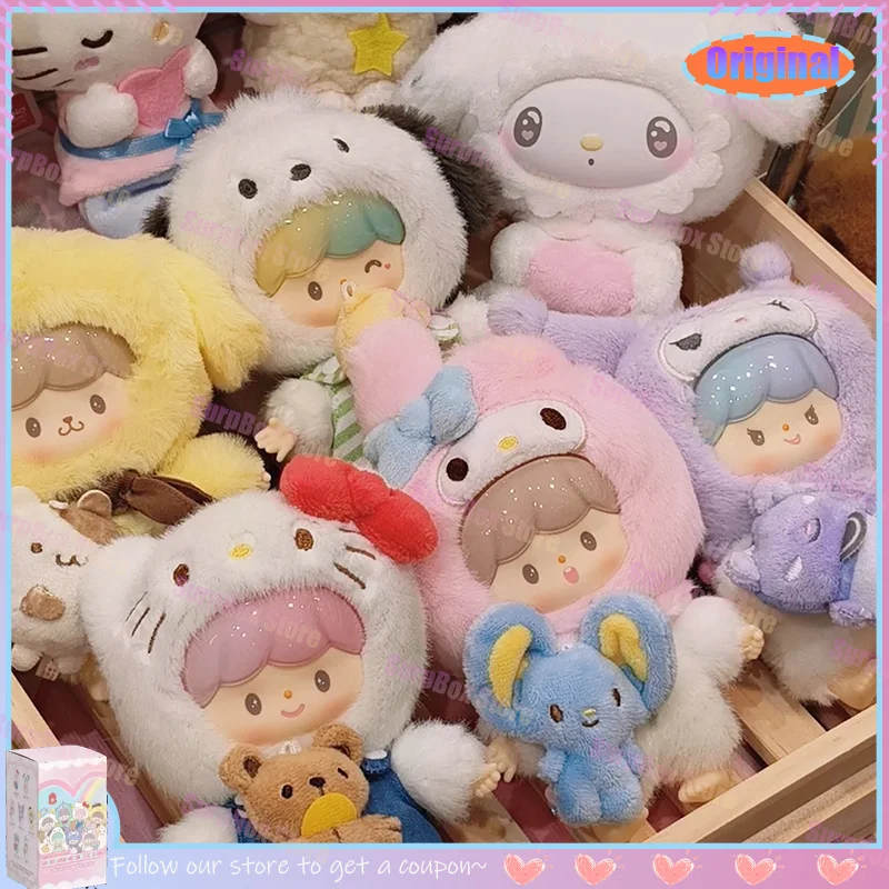 

Оригинальные персонажи Sanrio X Zzoton Love-League Buddies серии виниловая плюшевая модная кукла слепая коробка орнамент коллекция подарок для девочки