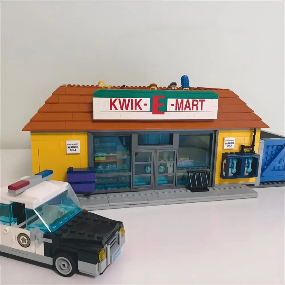2179 قطعة سوبر ماركت المدينة متجر Kwik-E-Mart فيرجينيا الراحة نموذج MOC الطوب الحلي مهرجان هدايا الحفلات #5