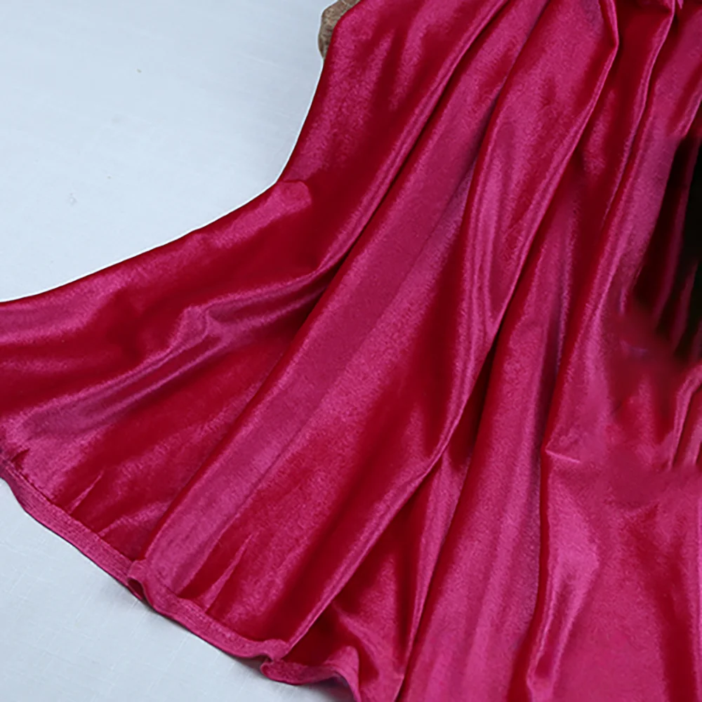 أحمر أسود أزرق أخضر مطاطا بريق المخملية فستان مجموعة الستائر حفل زفاف ديكور خلفية القماش عيد الميلاد المواد #5