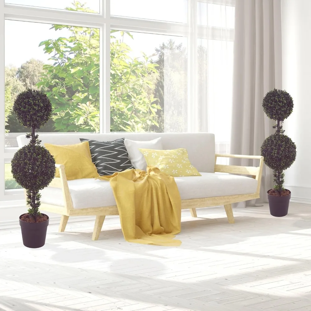 Set Of 2 Topiary Tr… - image