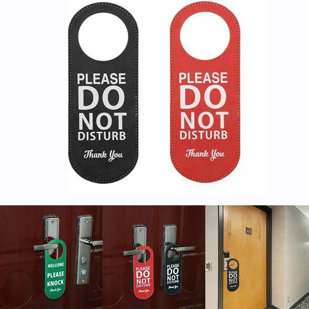 1pc Door Sign Do Not Disturb Please Knock Signs Door Knobs Meeting Room Door Hanger Tags Label For Hotel Bar Mall