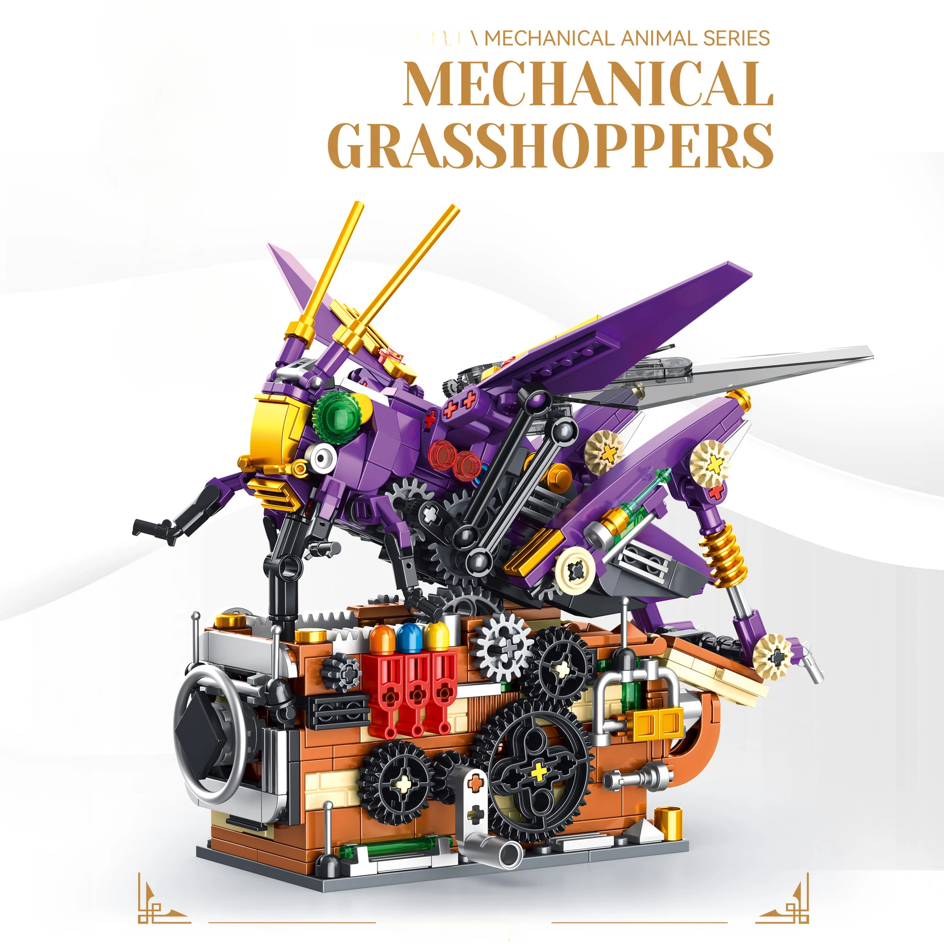 

MOC Insect Series Mechanical Mantis Assembled Building Block Educational Toy Boys and Girls Ornament Gift