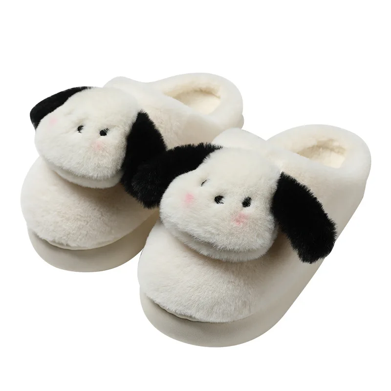 Sanrio Pochacco Cotton Slippers Cartoon Autumn Winter Women Warm Anti Slip Indoor Slippers Parent-Child Comfort Home Shoes Gift