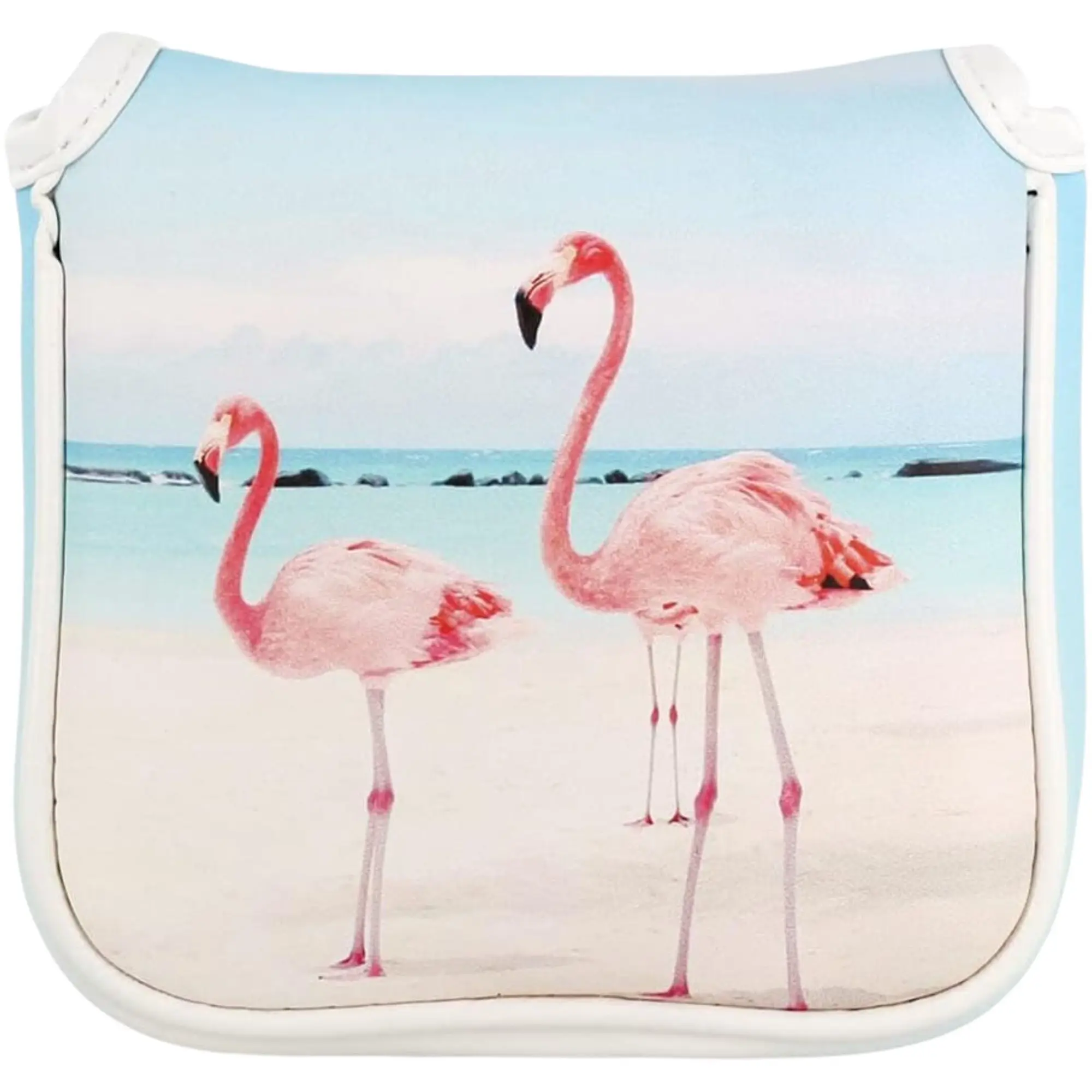 Big Crazy Golf Club Covers Funny Golf Head Covers Yeti Flamingo Mallet Headcover with Magnetic Sealing Golf Club Head Covers