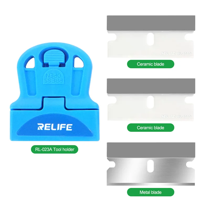 Dispositivo di rimozione della colla ceramica per la riparazione del telefono cellulare RELIFE RL-023A Schermo LCD OCA Colla a secco Rimozione della colla del telaio Strumento di separazione
