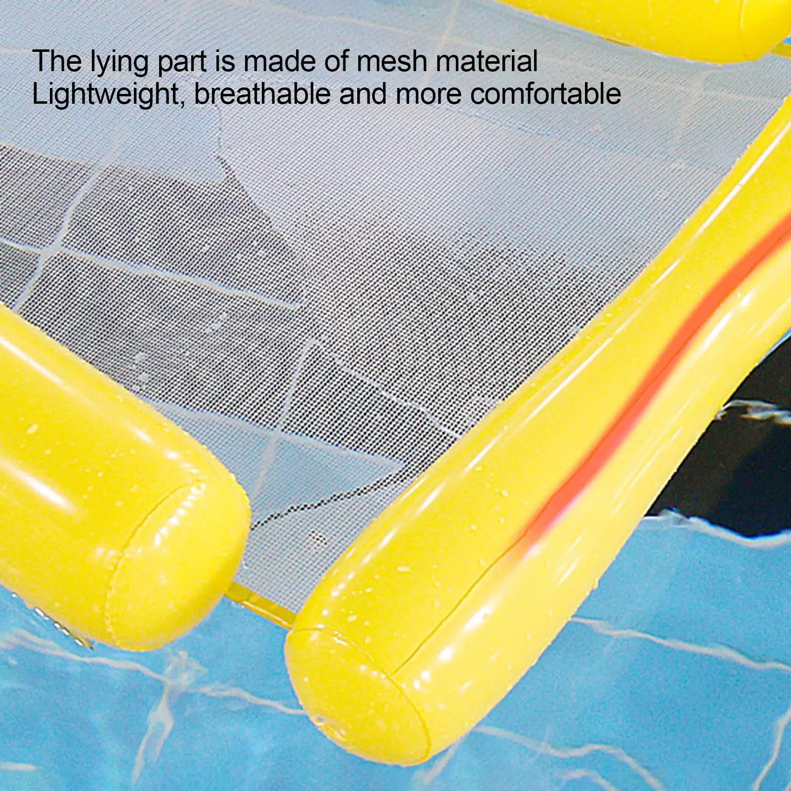 Hammock Float Inflatable Hammock Pool Float Tanning Lounger For River Sea Lake Backyard Family Travel Relaxing Party Swimming