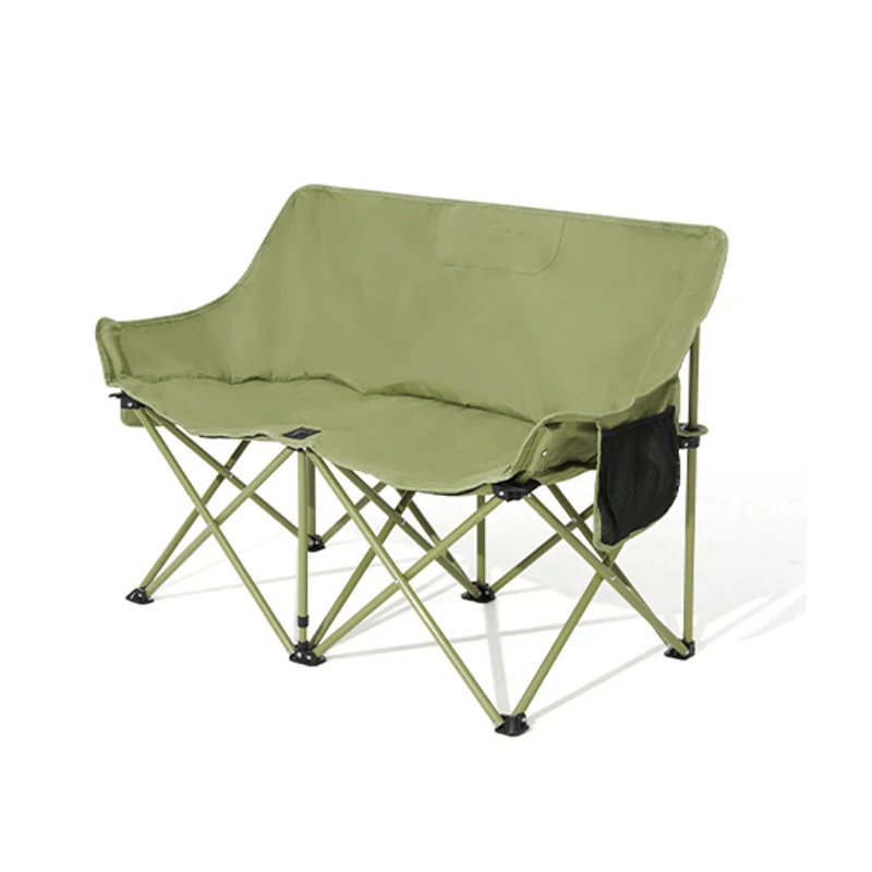 

Double Camping Outdoor Fishing BackrestPortable Folding Lawn Beach Tourist Double Seat Leisure