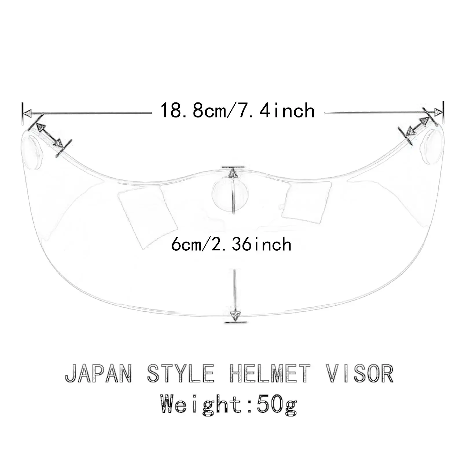 خوذة الذروة درع واقي من الشمس لنصف الخوذ 3/4 خوذات