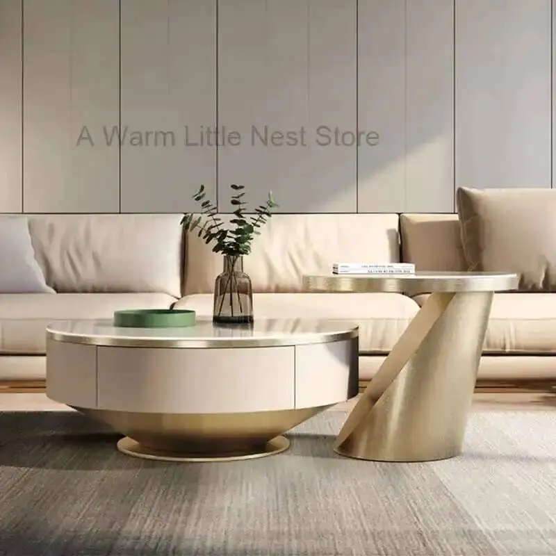 

Cheap Nordic Coffee Table Aesthetic Standing Round Unique Living Room Coffee Table Simple Clear Meubles Entrance Hall Furniture