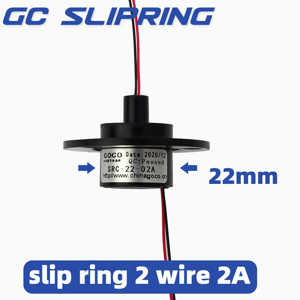 Slip Ring 2rings2A conductive ring, brush rotating connector, collector ring, carbon brush, sliding ring, diameter